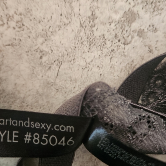 Smart & Sexy Signature Lace Push-Up Bra 42D Gray NEW style 85046 - Picture 8 of 8